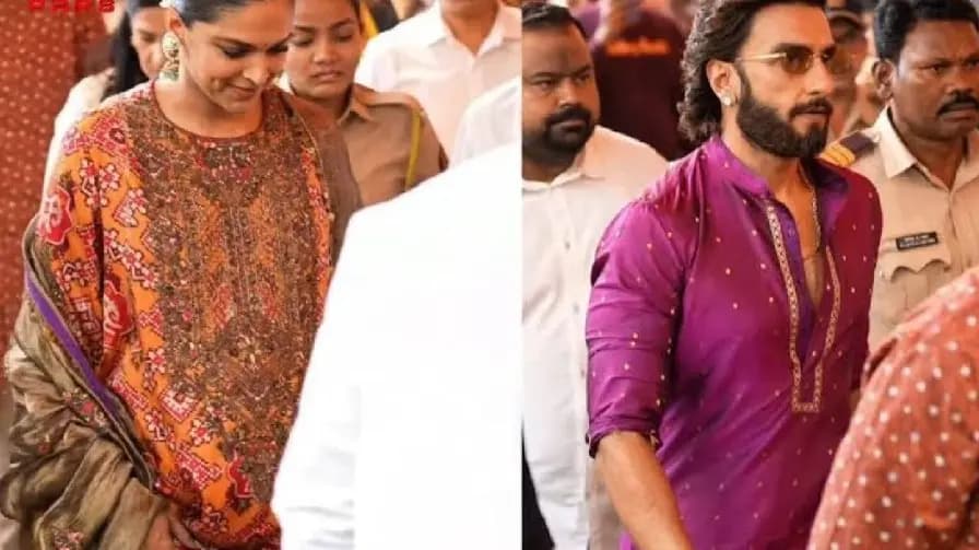 Deepika Padukone and Ranveer Singh Seek Blessings at Siddhivinayak Temple During Ganpati Celebrations