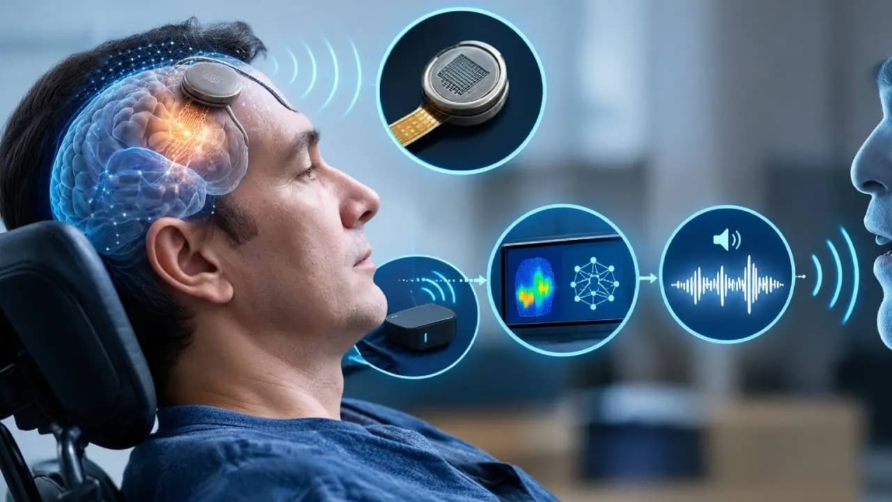 Wireless Brain Implant Paralyzed People Speak Brain Computer Interface