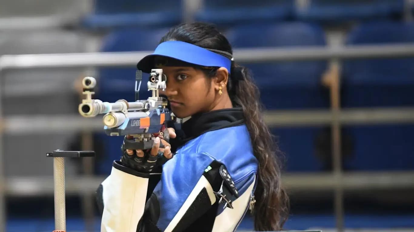 Indian shooting star Elavenil Valarivan strikes twice clinching two silver medals in the 10m air rifle at the Asian Games 2026