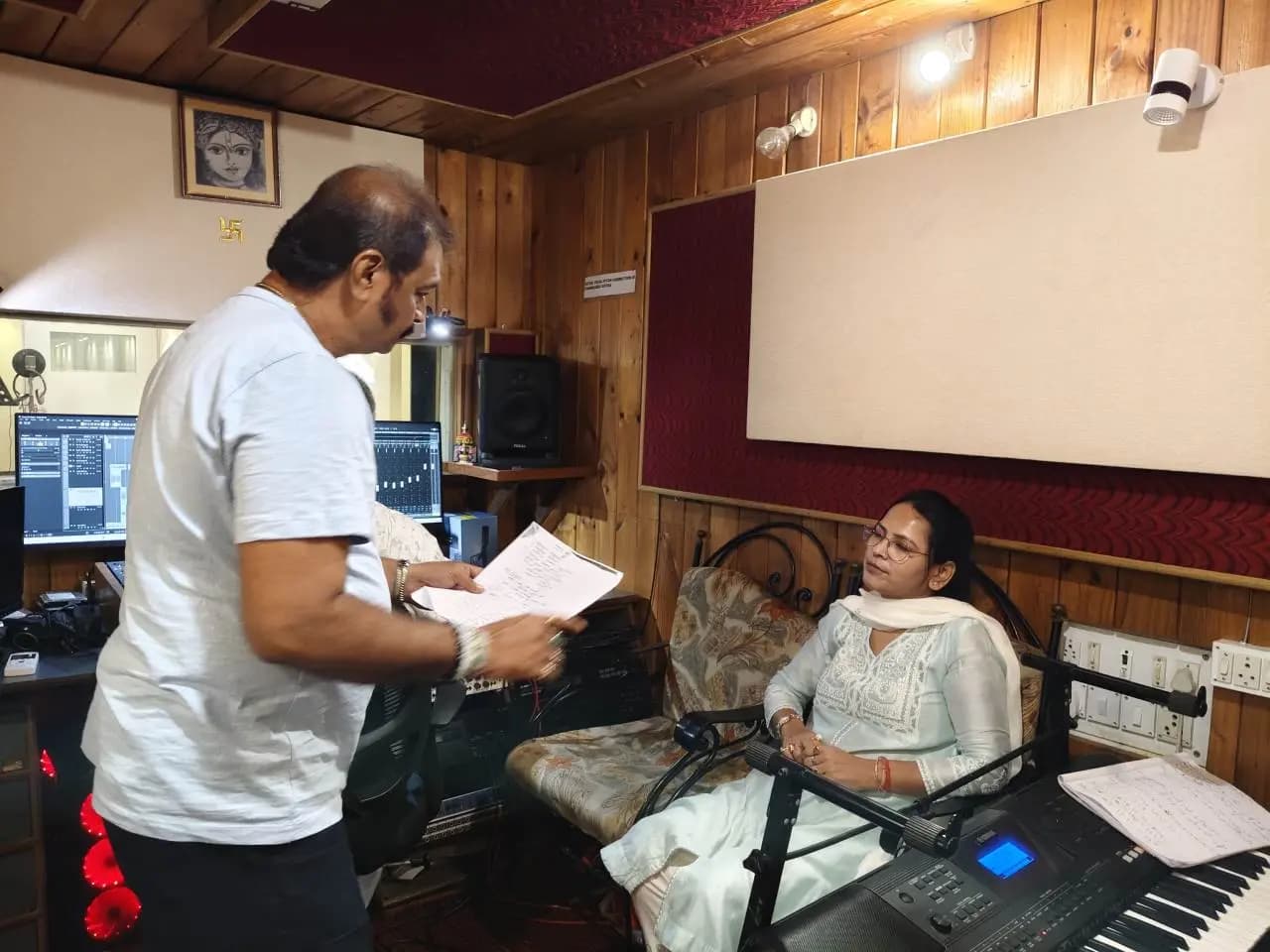 Health Minister Sumona records new song Politicians strike a musical note this Puja
