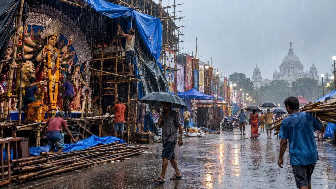 Kolkata Durga Puja Weather: Kolkata Received Record Rainfall In September, 2025 In Last 40 Years, Will It Effect Durga Puja Preparation This Year Too?