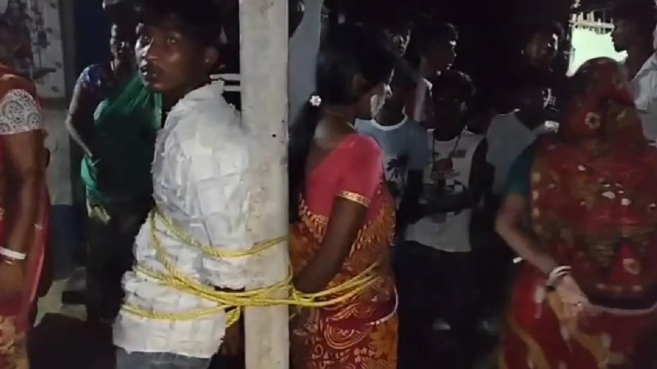 Woman tied to pole and humiliated in Chandrakona over alleged affair