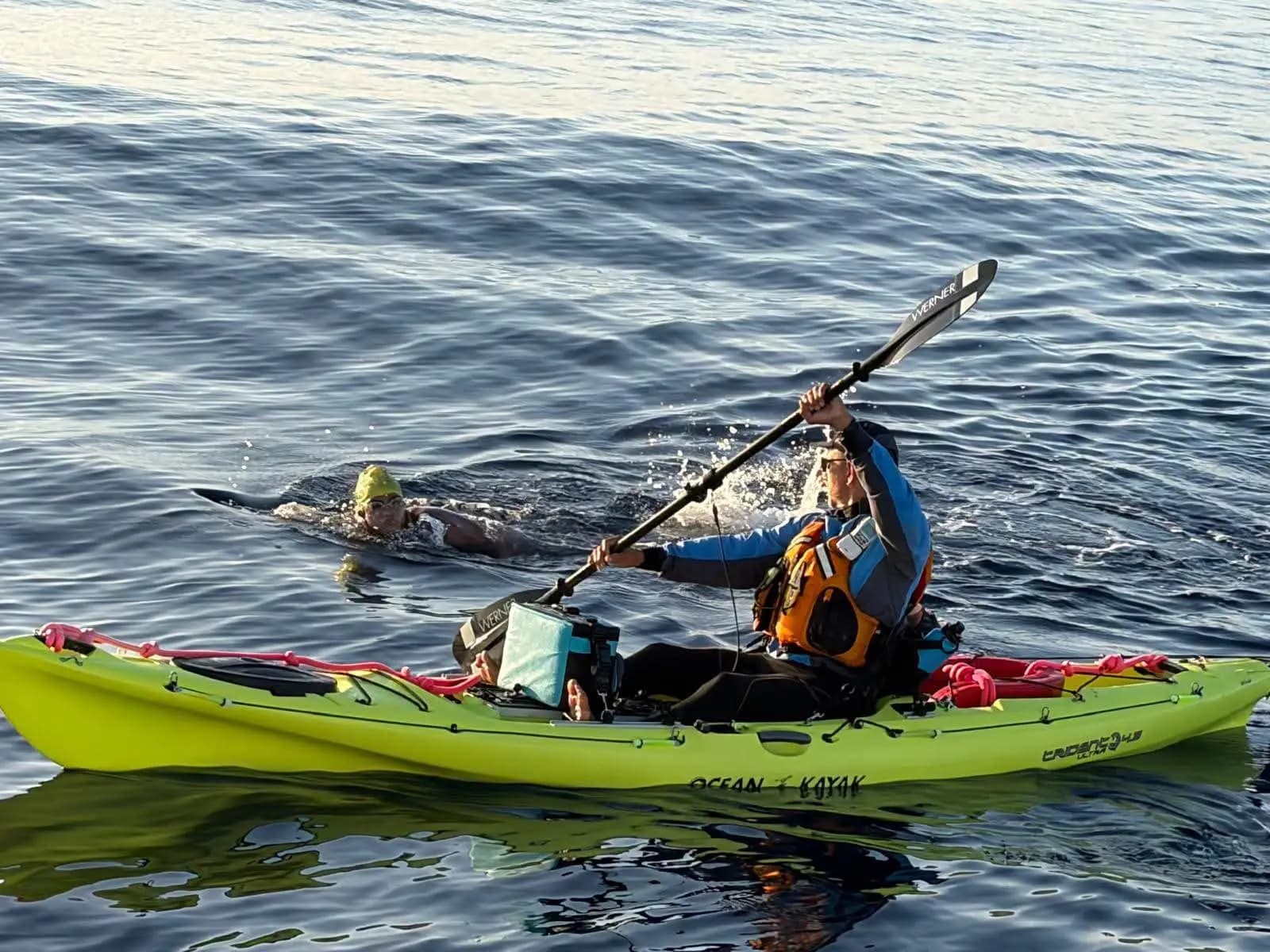 After English channel and Palk Strait, Afrin from Midnapore conquers the Catalina Channel 