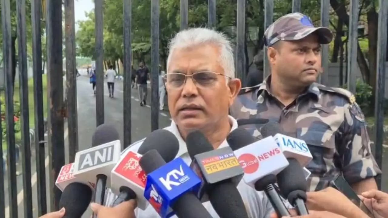Dilip Ghosh Raises Multiple Issues at Eco Park, From Bengal Investment to Pending DA Dues