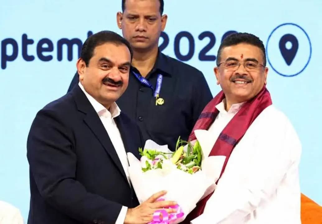 Suvendu Adhikari On Adani Group Gautam Adani to Build Mega Healthcare City in Newtown with One Thousands Free Beds