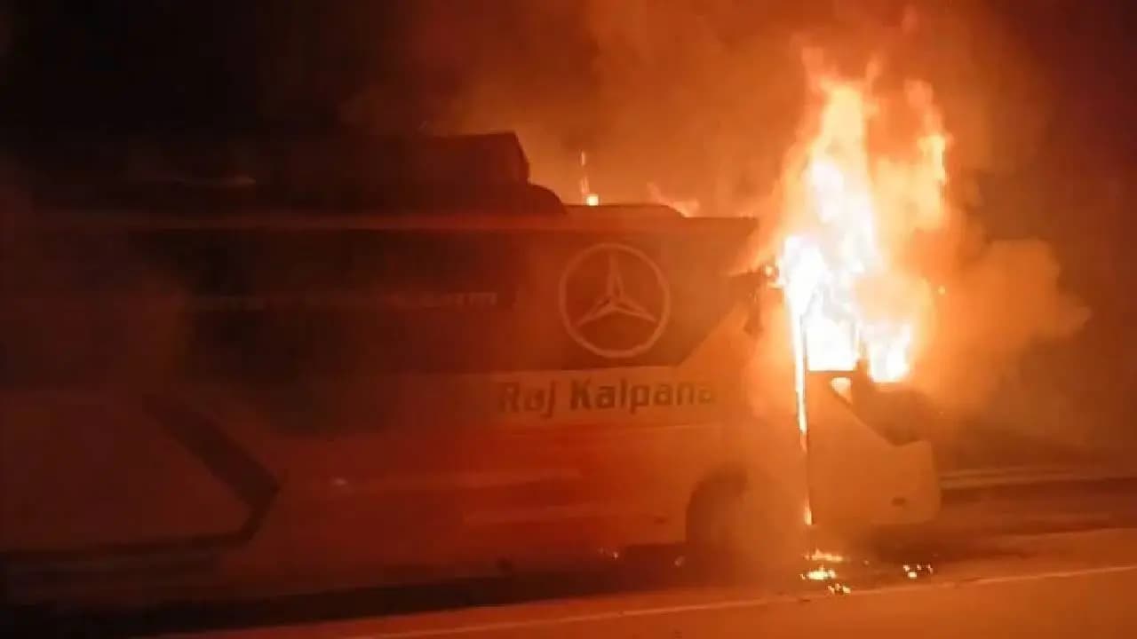 Greater Noida Bus Accident: Moving Tourist Bus Catches Fire In Greater Noida, Nine Killed, Many Injured