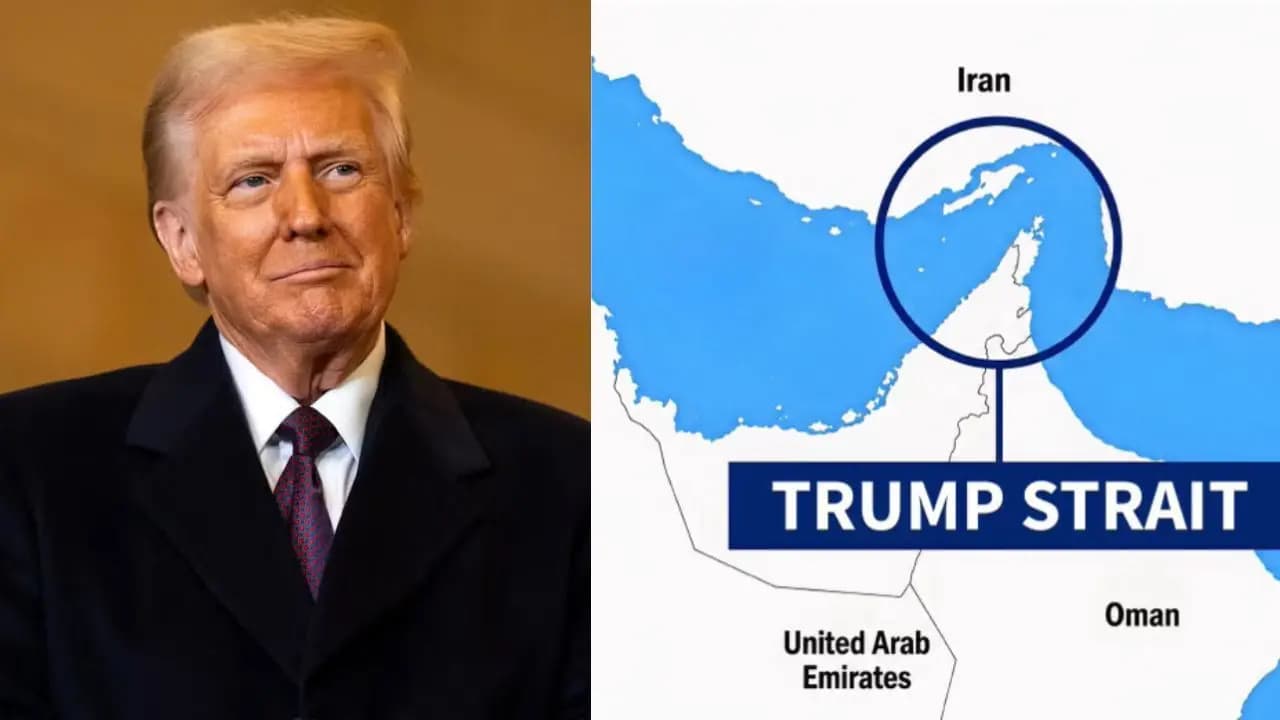 Trump Strait: US President Renames Hormuz with Trump Strait shares Map 
