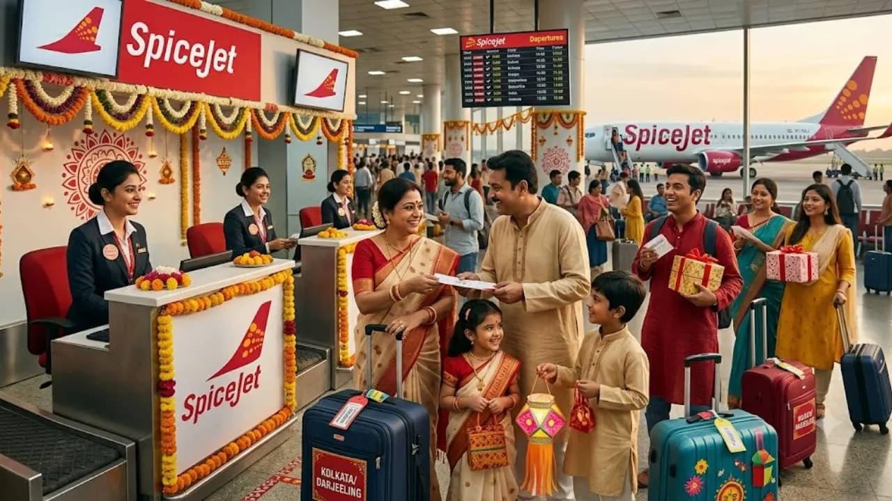 SpiceJet to Operate 22 Special Flights to Kolkata, Bagdogra for Durga Puja Festive Rush