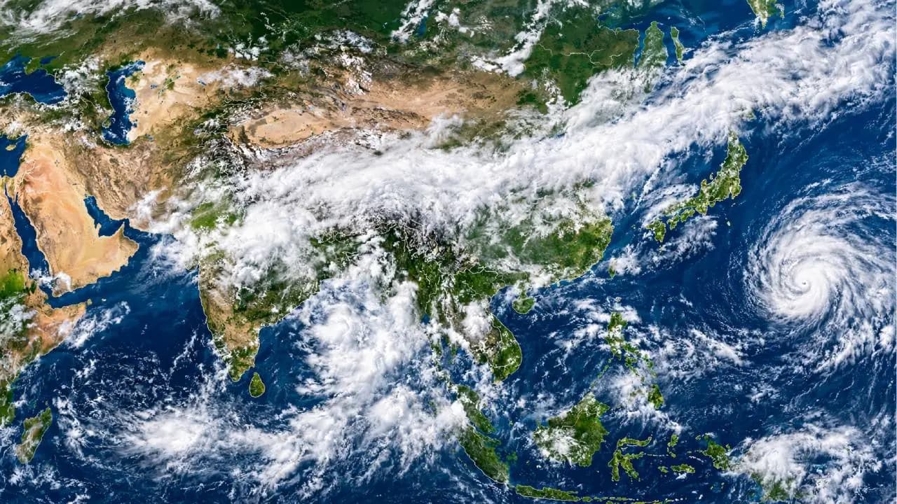 Satellite Image Shows Massive Cloud Formation From India to Japan Amid Fresh Rainfall