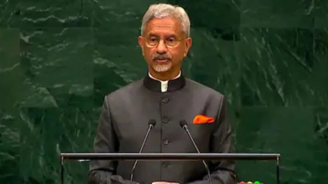 India on Palestine Issue: S Jaishankar says at UNGA Two State Solution Key To Lasting Israel Palestine Peace
