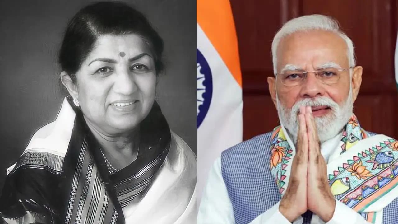 Narendra Modi pays tribute on Lata Mangeshkar's birth anniversary