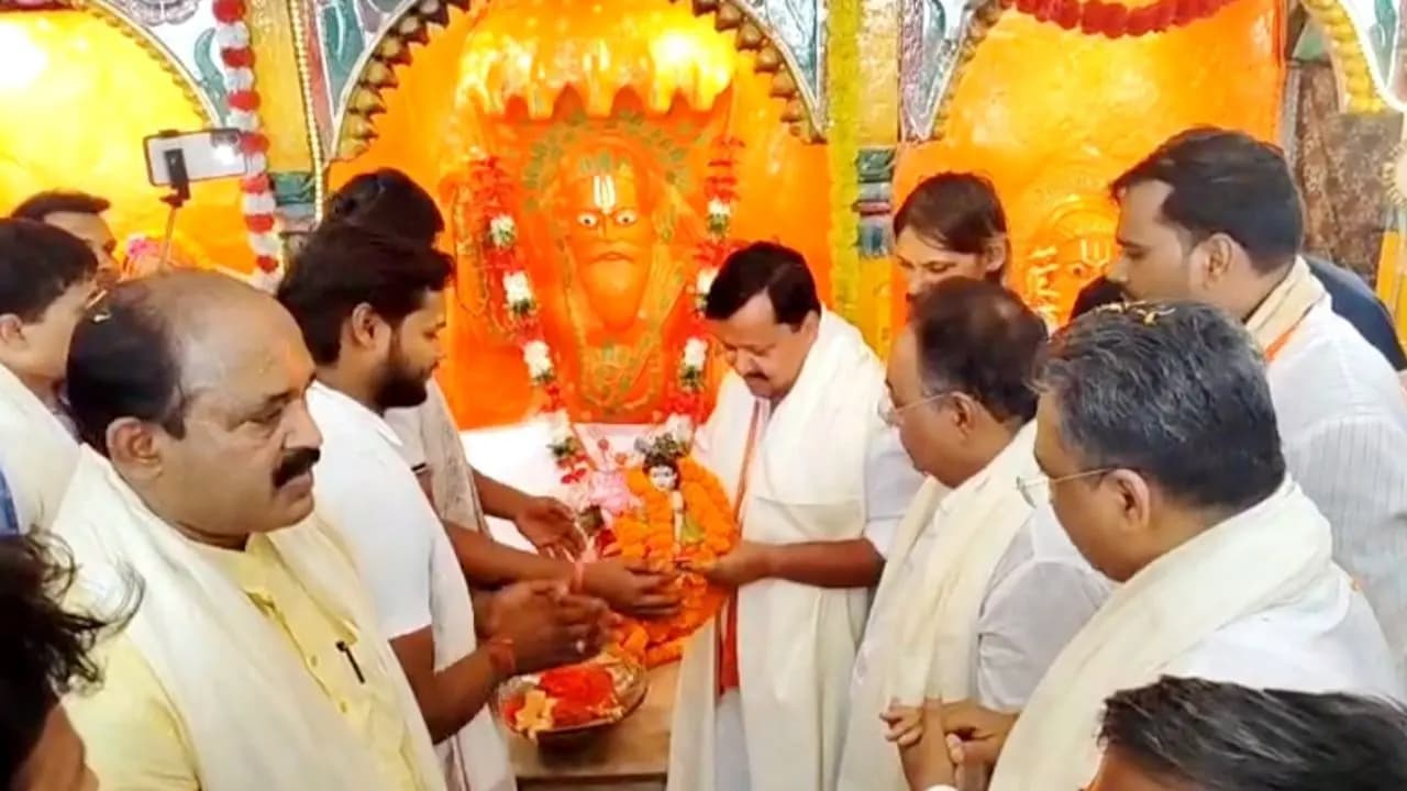 Nitin Nabin takes holy dip in the Ganges performs puja at Kapil Munis ashram on second day of his Bengal visit