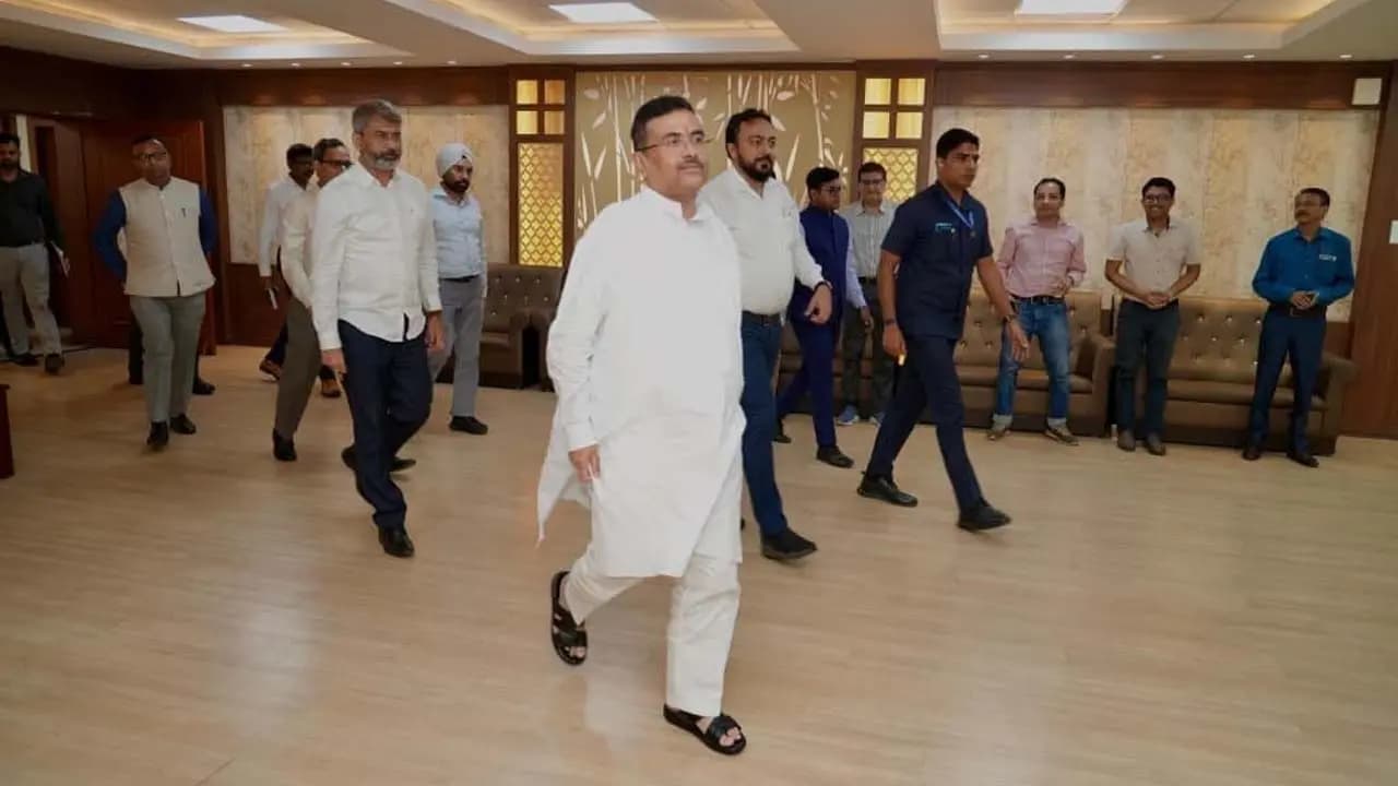 India vs Brazil Football Friendly: West Bengal Chief Minister Suvendu Adhikari Reviews Final Preparations