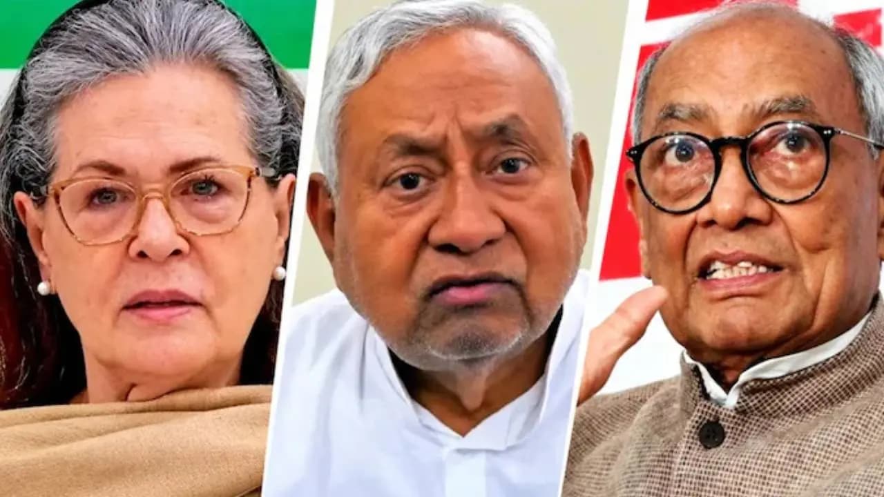 Uproar within Congress over Nitish Kumar: Sonia Gandhi and Digvijaya Singh at odds