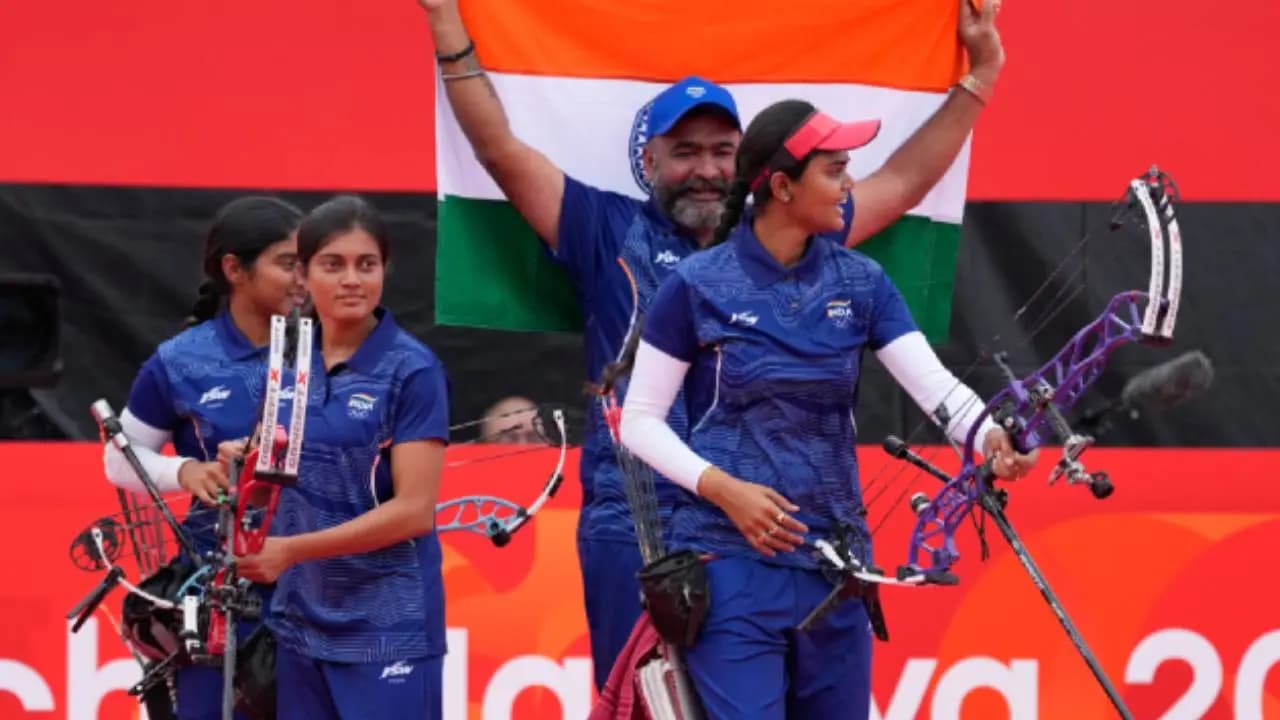 Asian Games 2026: Indian women archery team wins gold by defeating China