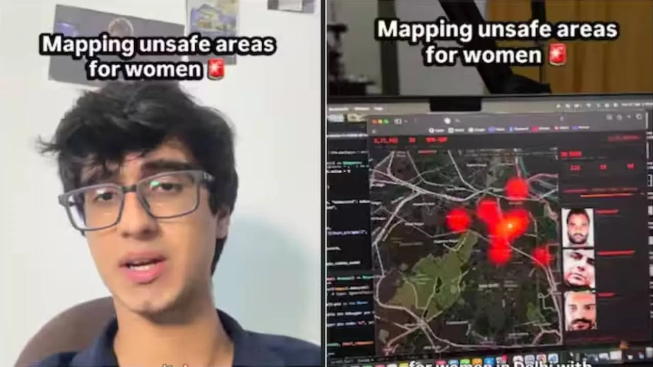 Which Delhi street is dangerous for women Man makes AI map