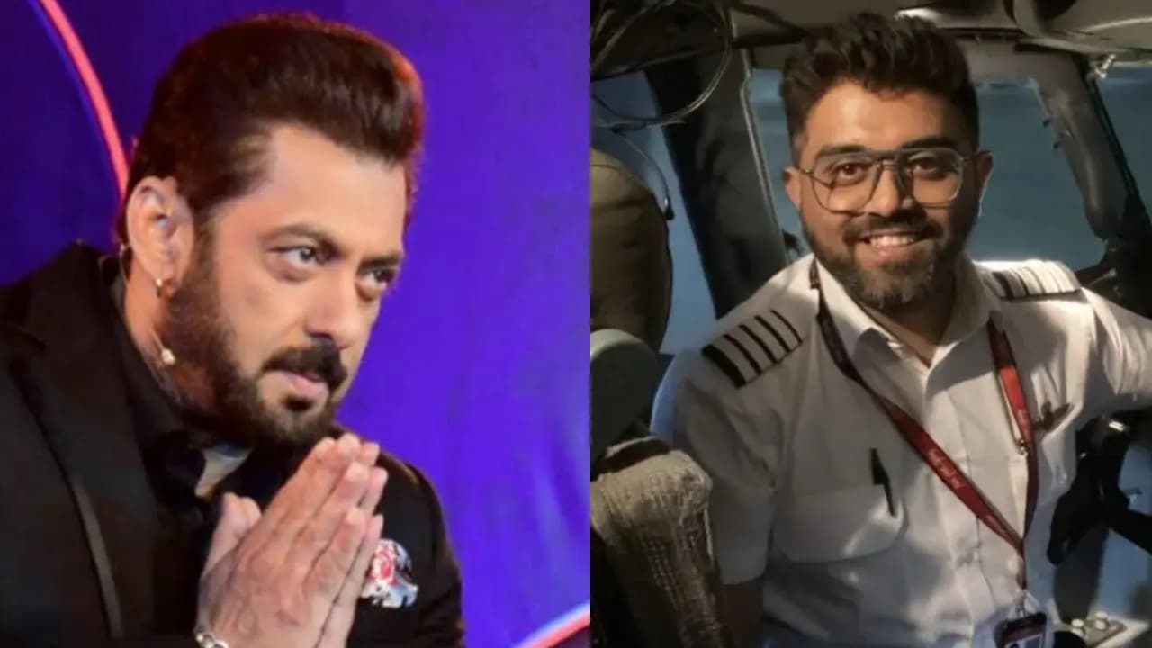 Salman Khan cheers and appreciate flydubai pilot smit machchar 