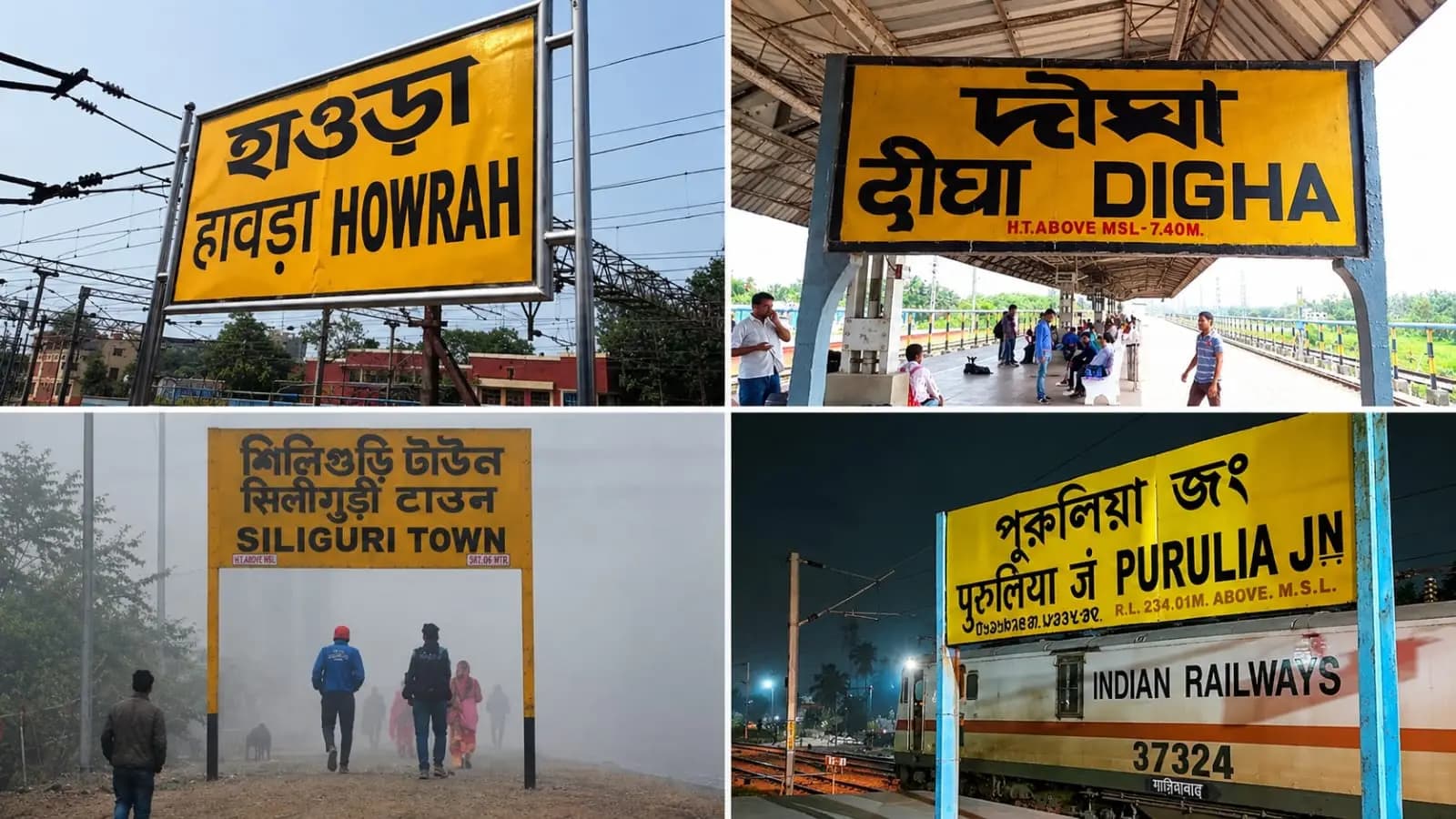 Why Are Indian Railway Station Boards Always Yellow and Black