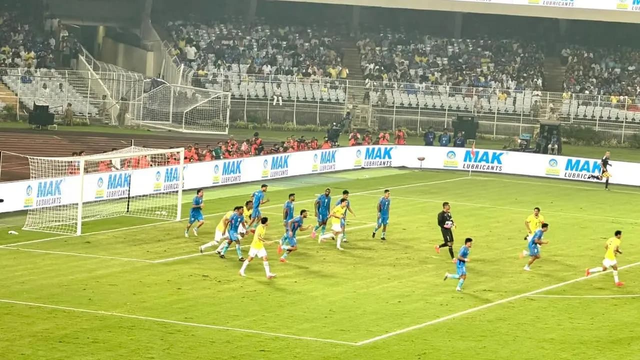brazil india match at yuva bharati here political leaders Ritabrata Banerjee Madan Mitra others who were there to watch match 