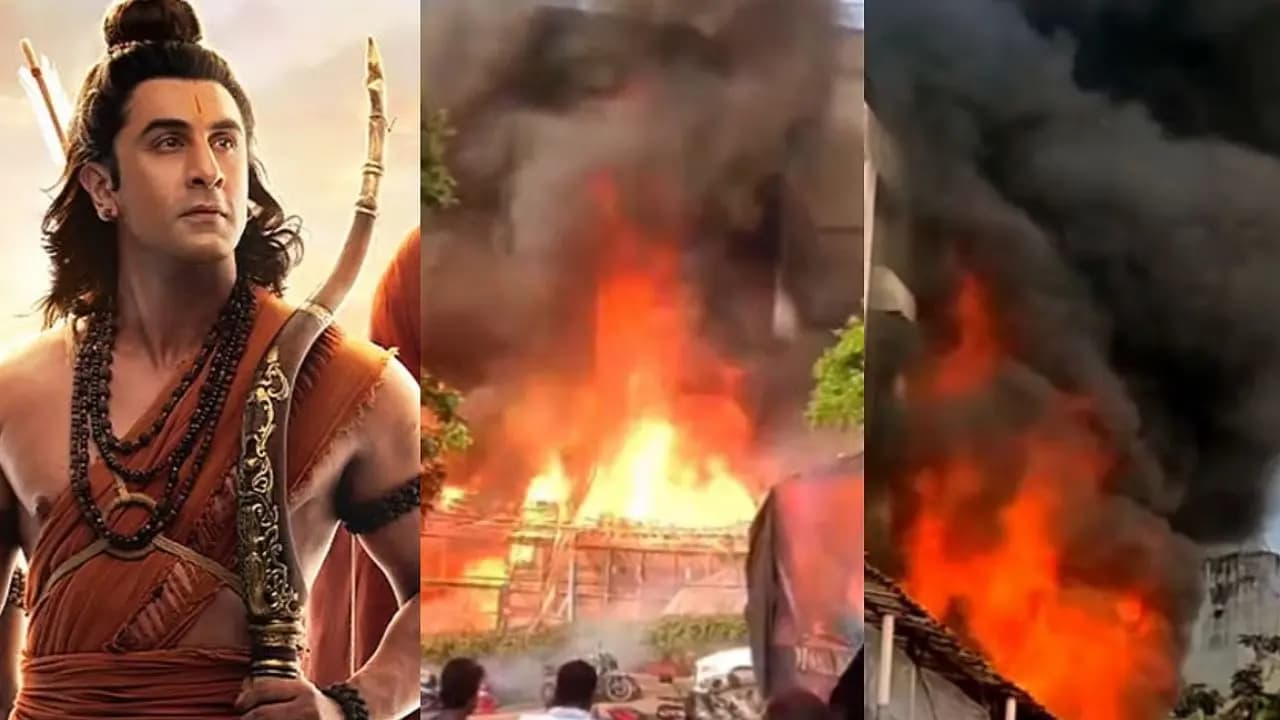 Massive fire broke out on ranbir kapoor starrer ramayana set along with mtv hustle and pati patni aur panga 2 set