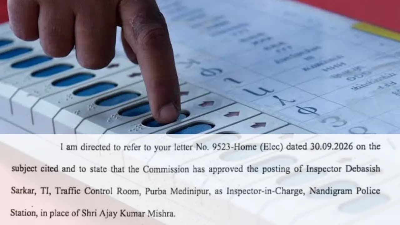 Nandigram By POll Update before election day election commission changes inspector in charge