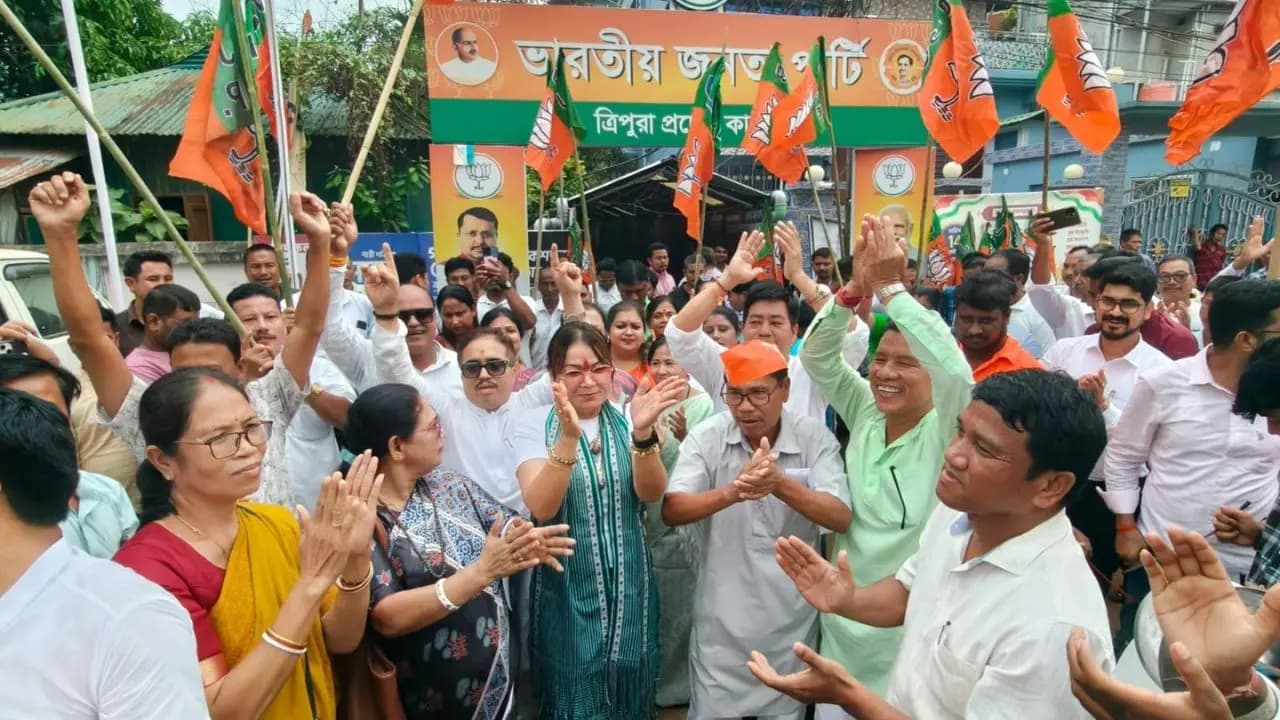 Tripura Village Committee Election Result: After winning Tripuras village committee election CM Manik Saha bashes CPIM Congress