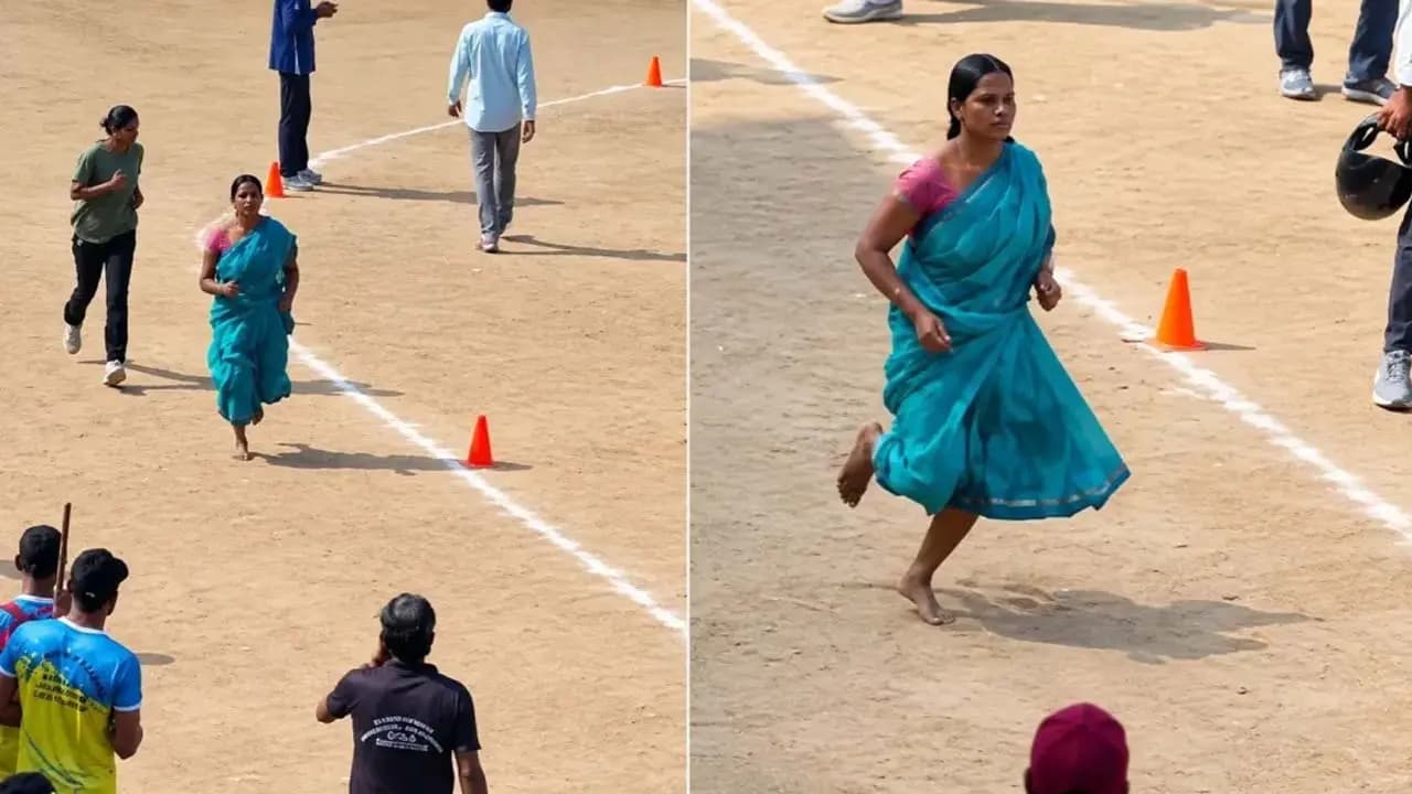 Inspirational: An impoverished widows astonishing barefoot run across a sloping sandy field drew applause from the entire nation and the story behind it will bring tears to your eyes