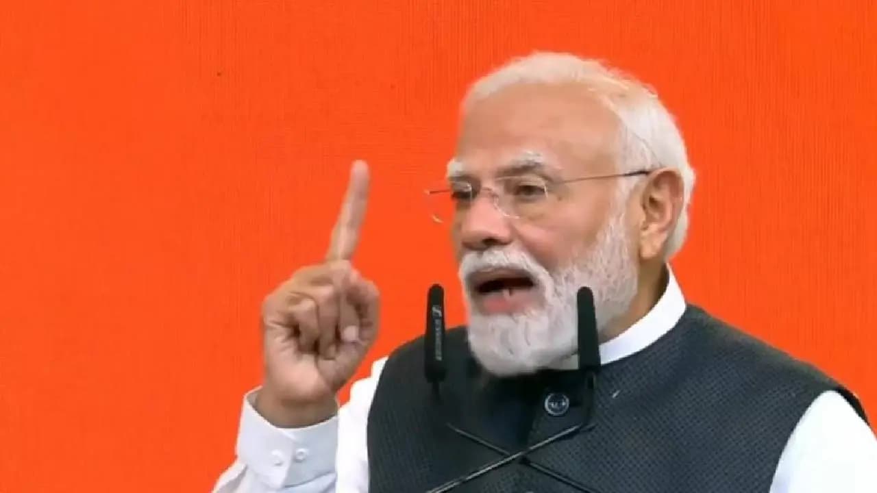 25 Years as Head of Government PM Modi Completes Milestone BJP Launches Seba Jyoti Yatra