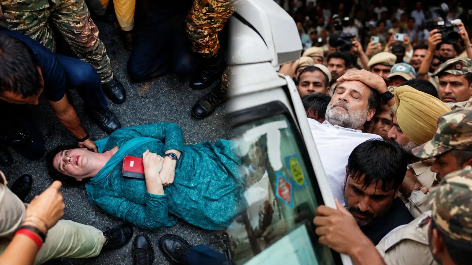 Delhi Protest Update Rahul Gandhi Priyanka Gandhi Detained