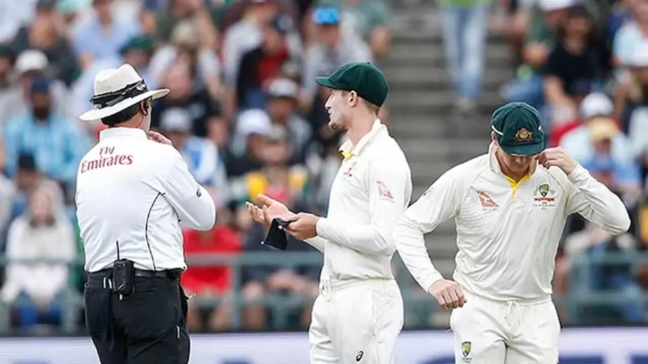 South African broadcaster decided to stoke the fire of the sandpaper scandal ahead of the first Test between Australia and South Africa