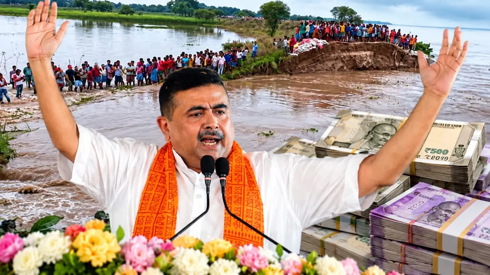 Bhutni Flood relief Big Update: West Bengal CM Suvendu Adhikari stand by them with monetary help