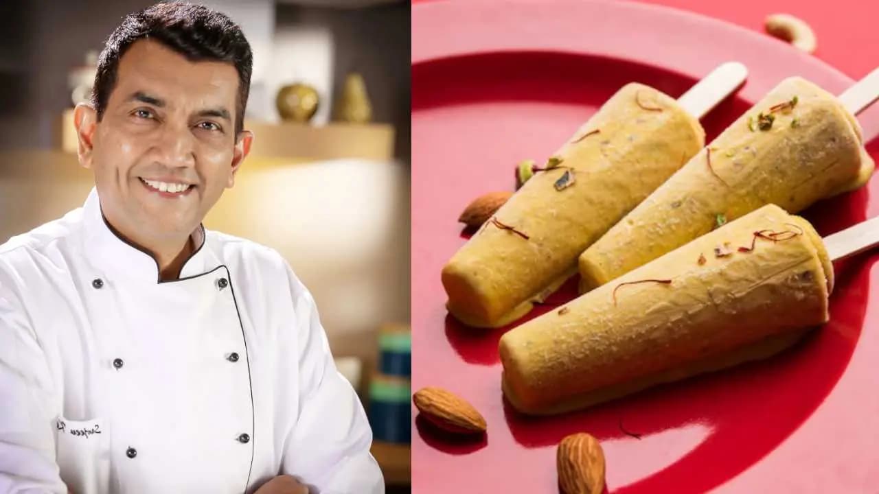 Homemade Kesar Pista Kulfi recipe inspired by Sanjeev Kapoor 