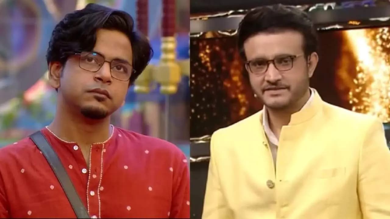 Durnibar Saha slams others in bigg Boss bangla house and Sourav Ganguly protest against his language