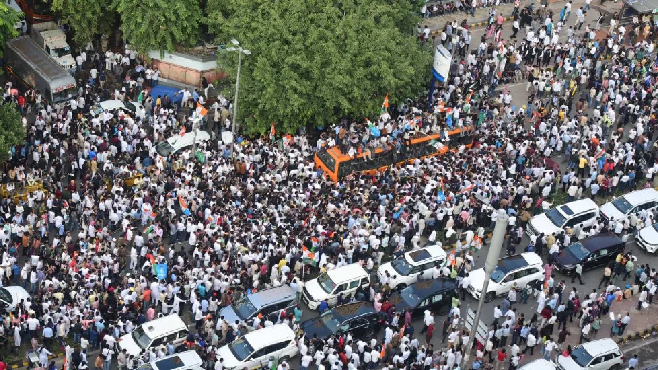 Delhi Congress Protest