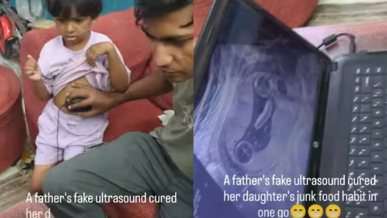 Father terrifies daughter to make her give up fast food