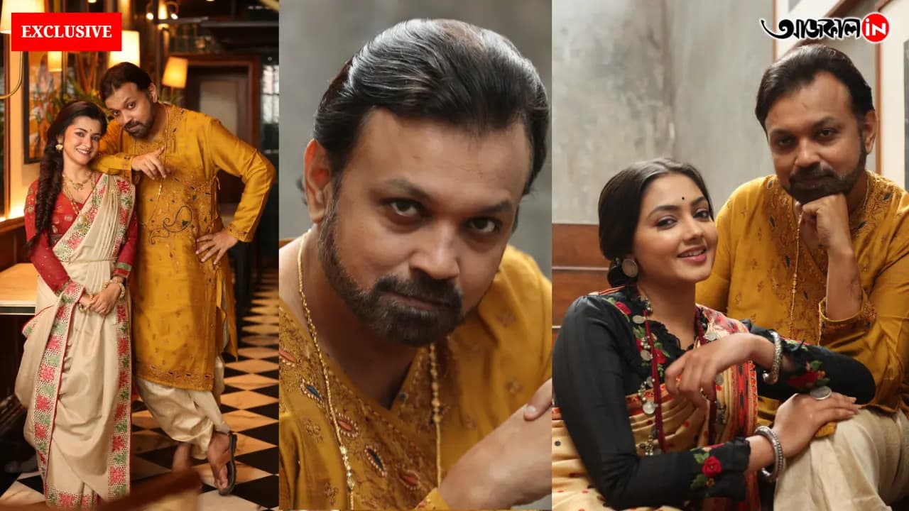 Srijit Mukherji Puja Special Fashion Photoshoot: Director embraces Traditional Aristocratic look for Aajkaal  joined by Divyani Mondal and Antaraa Bhataacharya