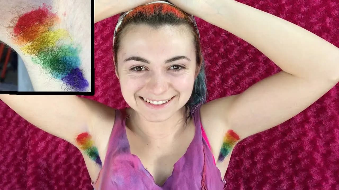 Underarm Hair Color Viral: Young women dye armpit hair as fashion statement and expression Accepting Natural Body