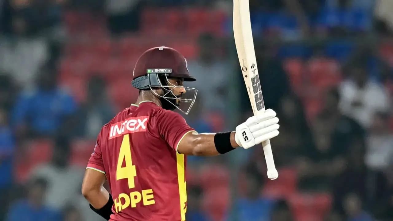 Shai Hopes stunning century powers West Indies to a massive total against India