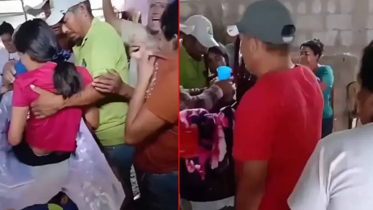 During a funeral the deceased pushed open the coffin lid and sat up in Guatemala