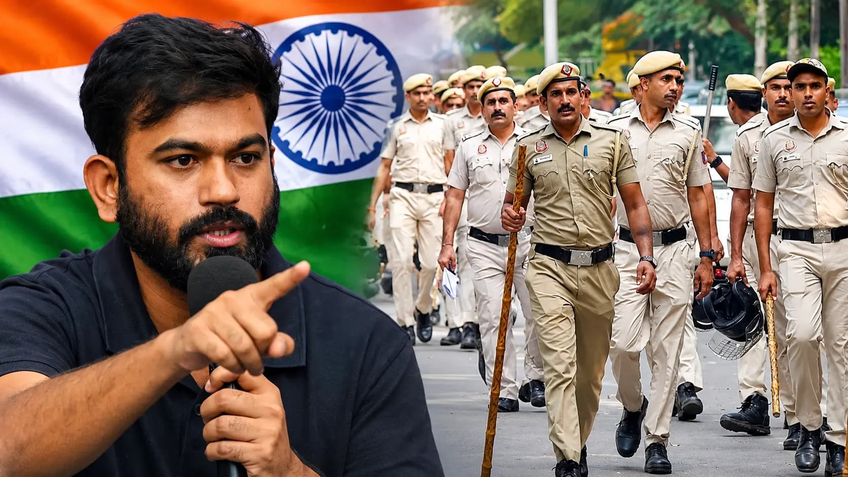  CJP VS Delhi Police: Connaught Place is not a venue for protests Delhi Police warns Cockroach Janata Partys founder Abhijeet Dipke for legal action over Tiranga Yatra