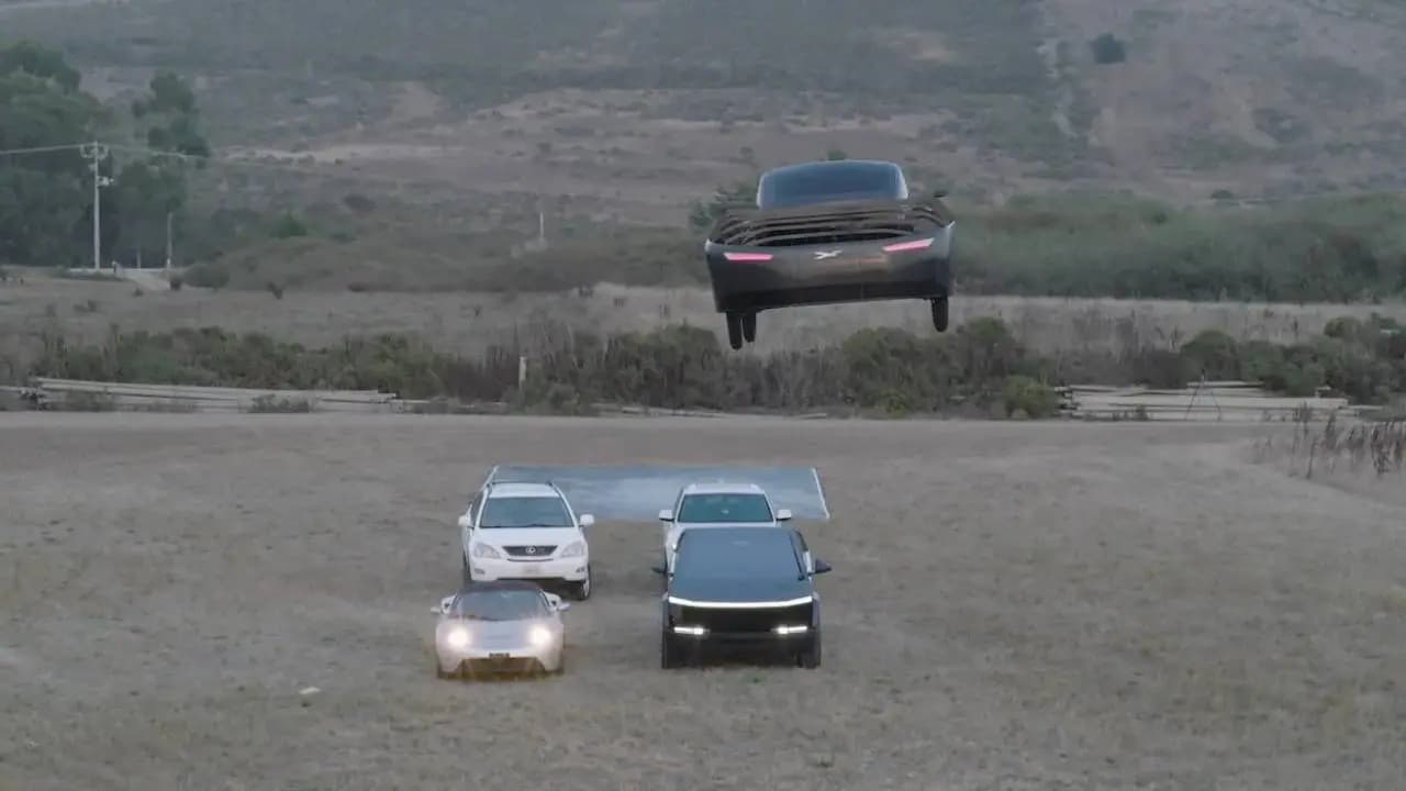 Tesla New Roadster Stuns With Flying Stunt, Upside Down Drive 