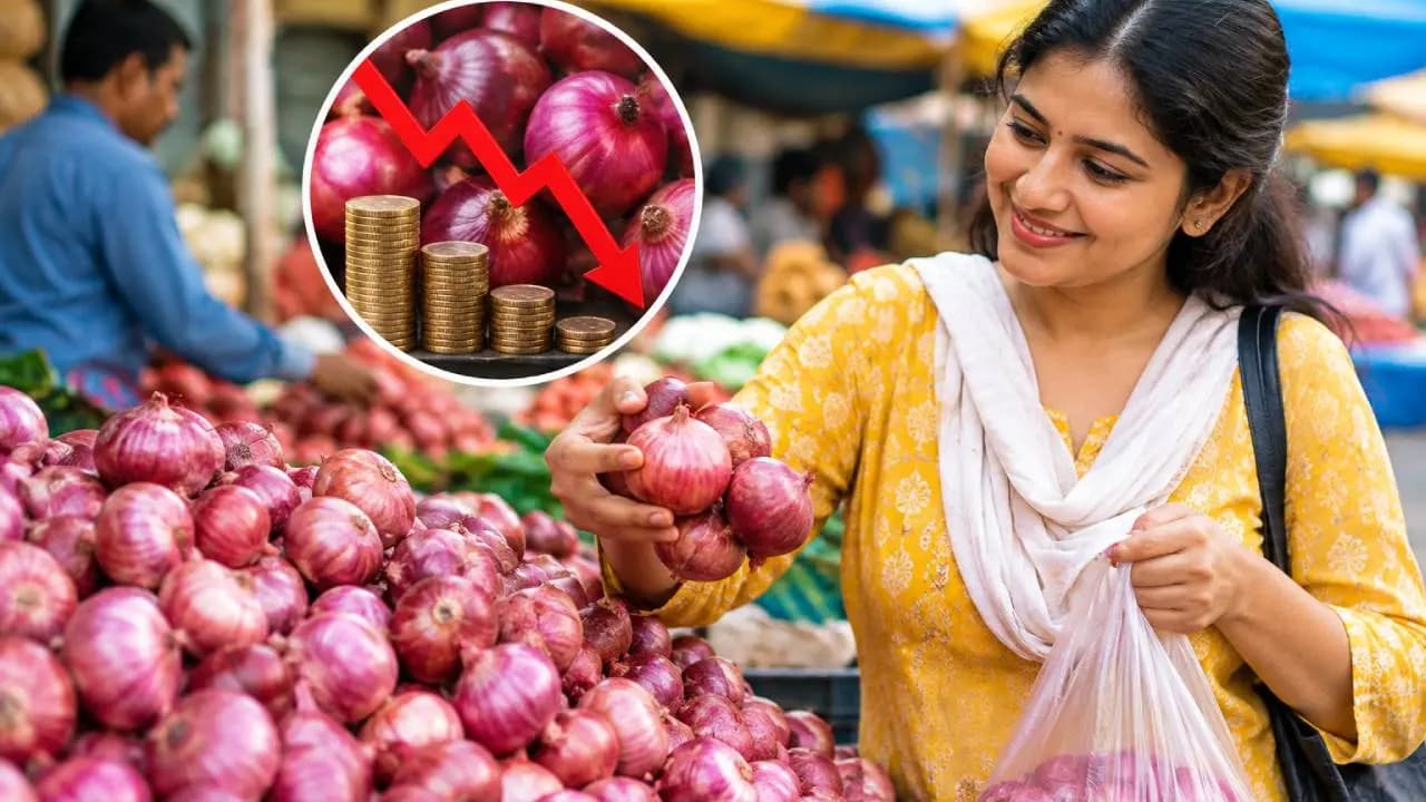 Onion Prices Fall by Up to 13 per Kg Across 211 Indian Cities