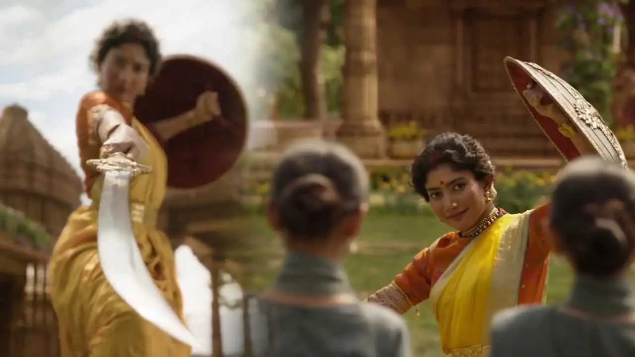 Sai pallavi surprise with her yodha look as Sita in Ramayana new video 