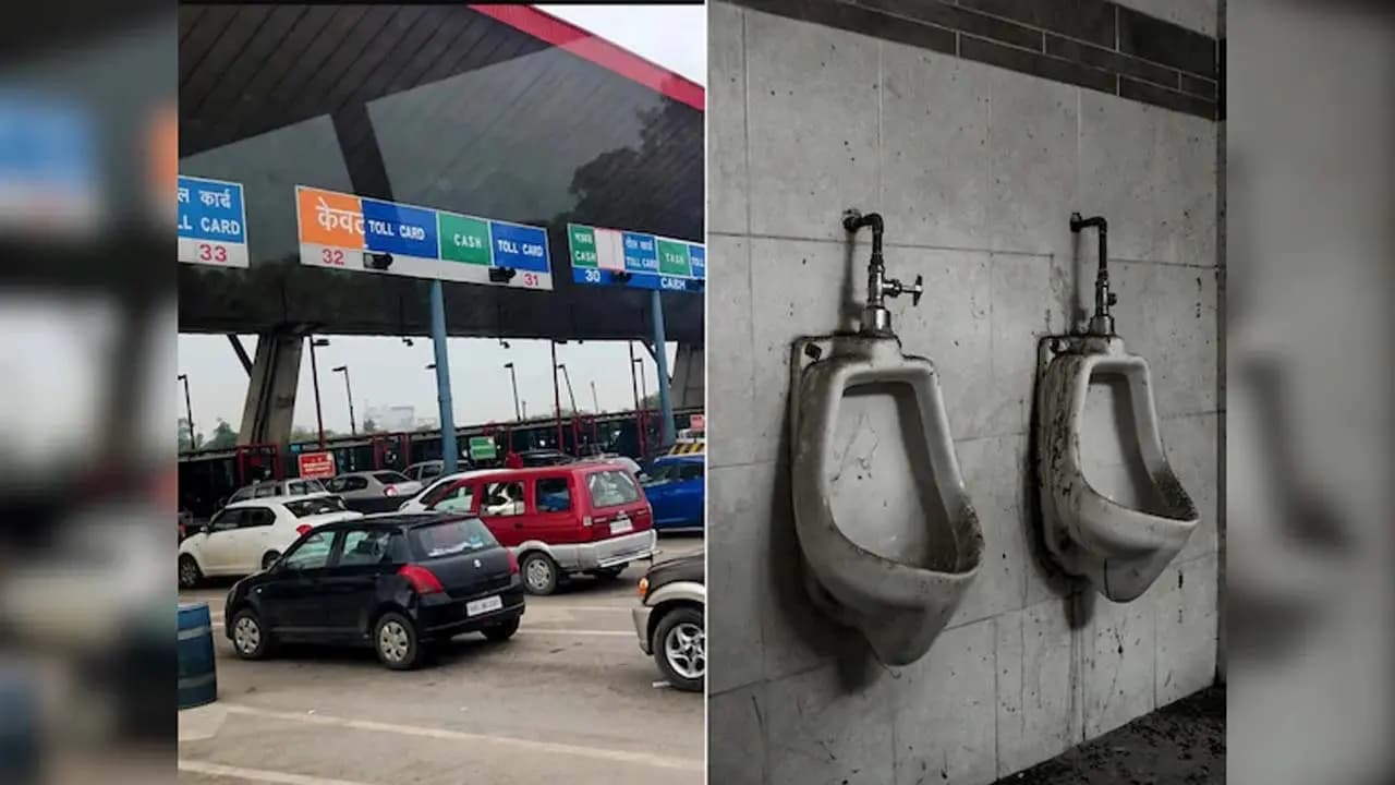 Commendable Initiative: Are the toilets at a national highway toll plaza dirty take a photo and send it in NHAI will give you a reward of Rs 1000