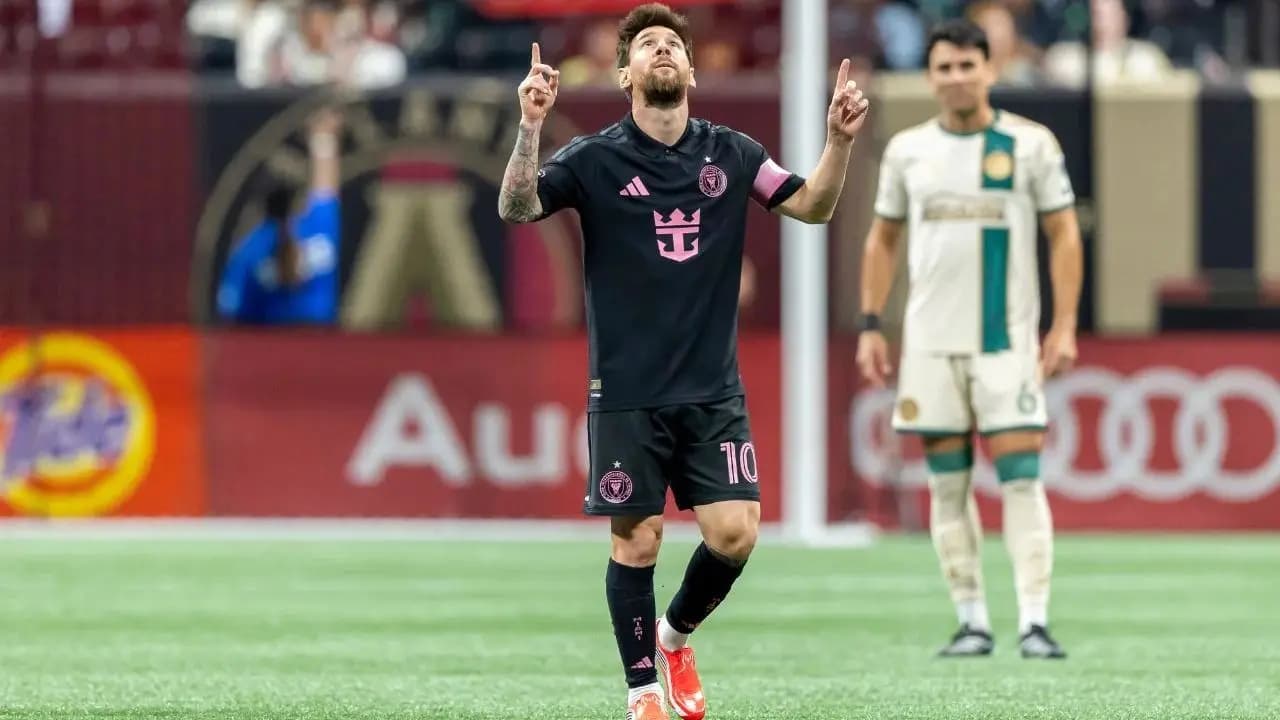 Lionel Messi scored twice as Inter Miami defeated Atlanta United in the MLS regular season