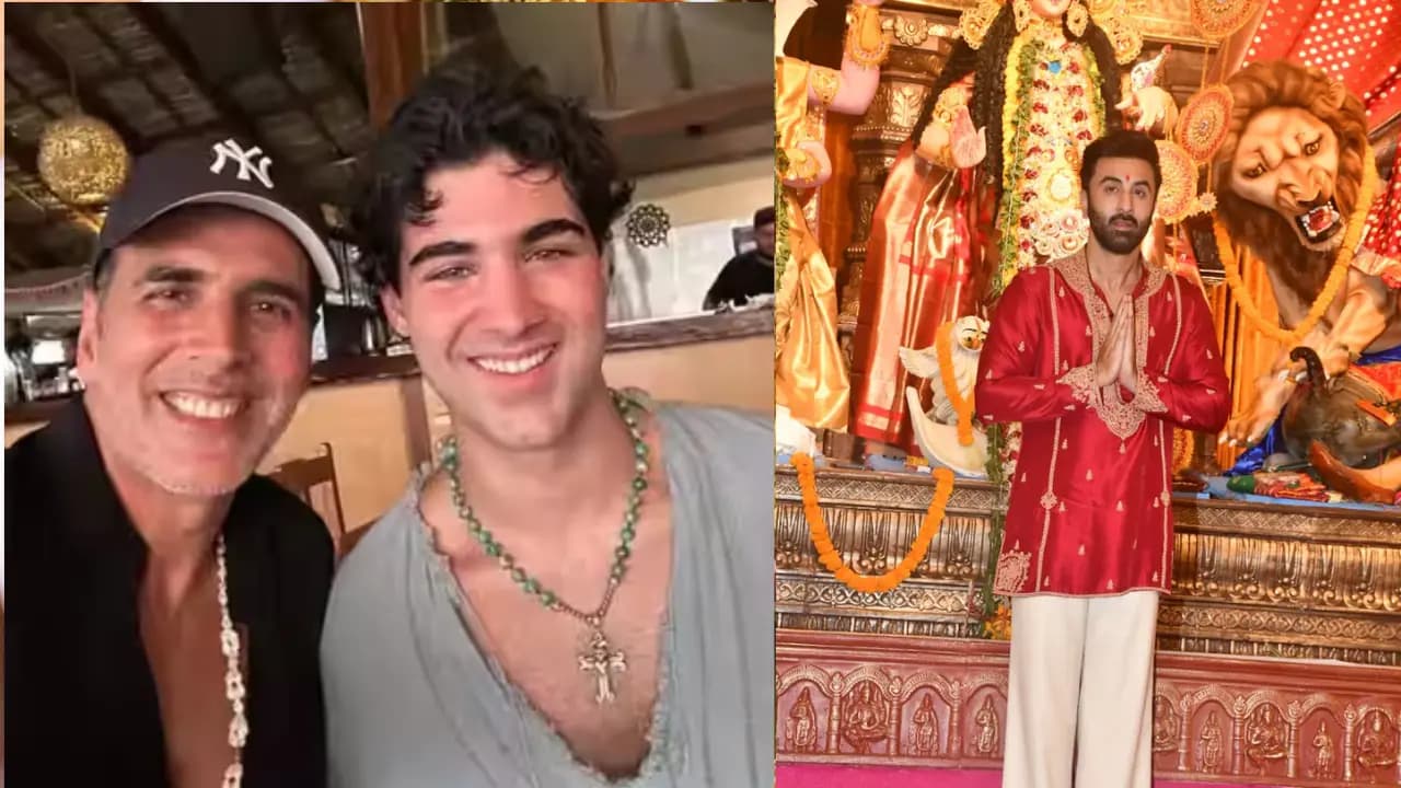 Akshay Kumar's Son wants to create Self Identity Ranbir Kapoor seeks Blessings from Durga