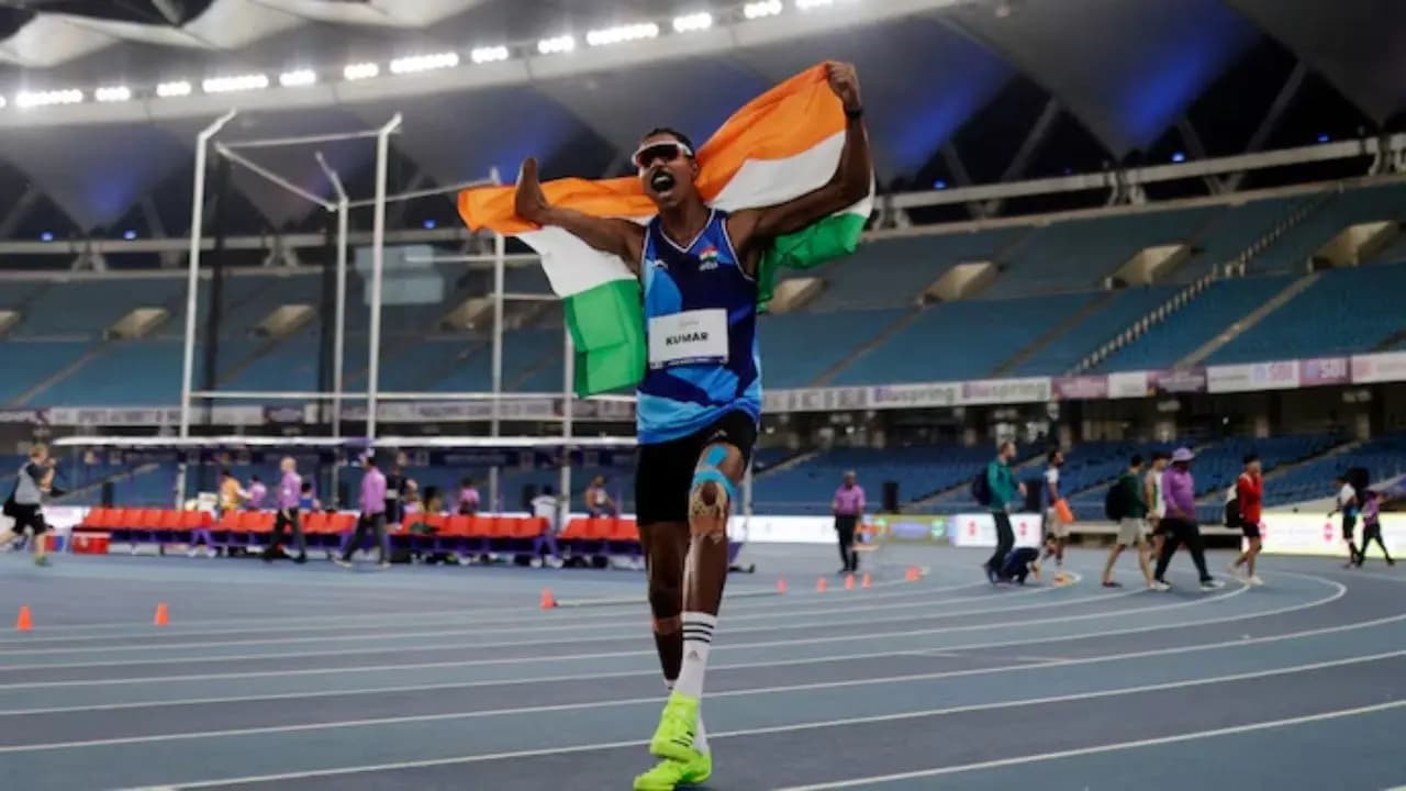 Nishad Kumar won gold in his first major long jump competition at the Para Asian Games 2026