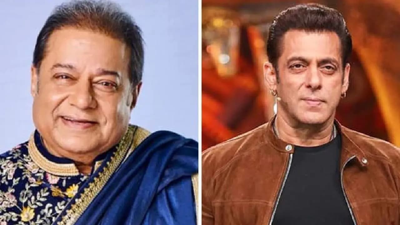 Salman Khan and anup jalota