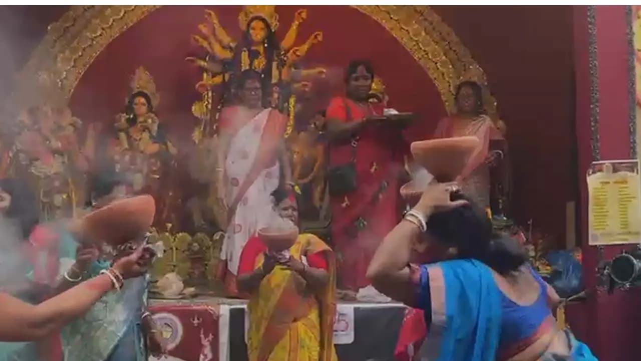 Sindoor Khela at Sonagachi on Vijaya Dasami