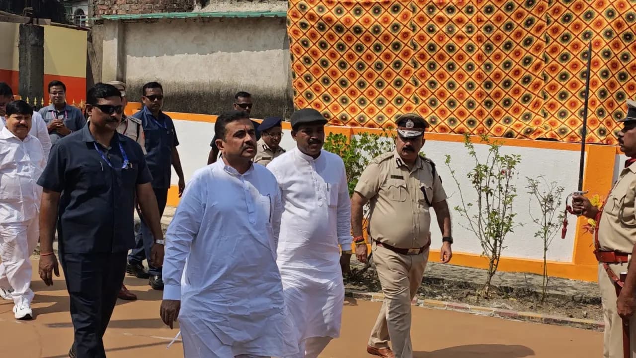 Suvendu Adhikari is in Kakdwip to inspect preparation of Gangasagar Mela